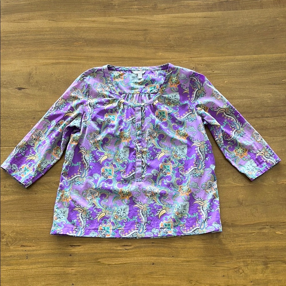 Women’s Esprit Paisley Blouse - Size 8